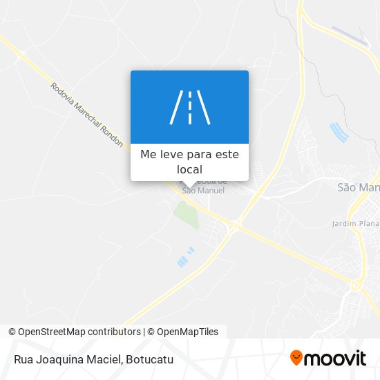 Rua Joaquina Maciel mapa