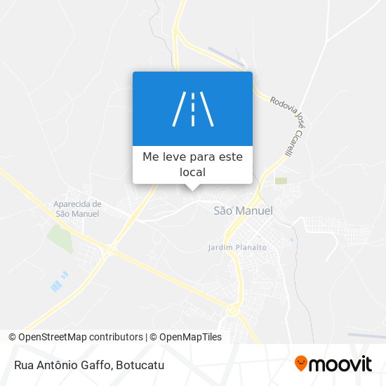 Rua Antônio Gaffo mapa