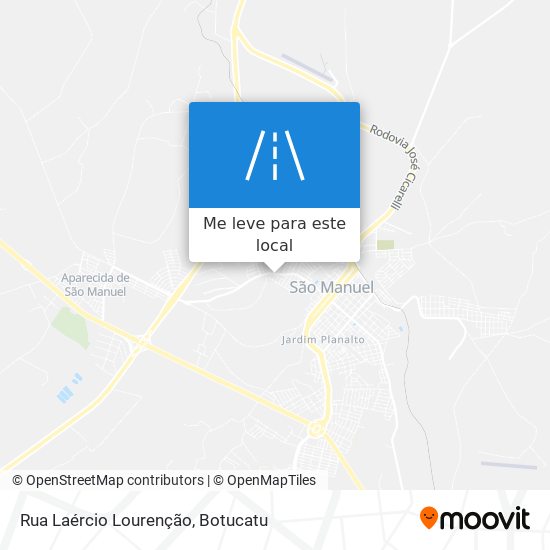 Rua Laércio Lourenção mapa