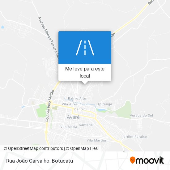 Rua João Carvalho mapa