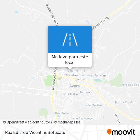 Rua Ediardo Vicentini mapa