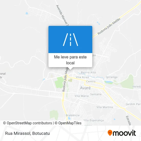 Rua Mirassol mapa