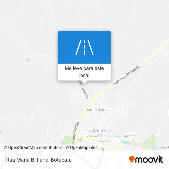 Rua Maria B. Faria mapa