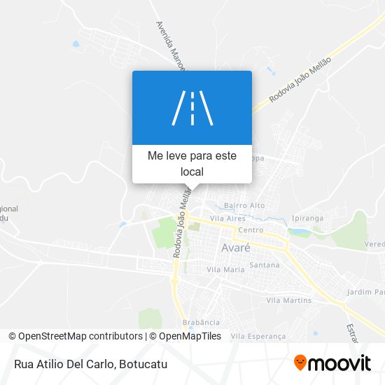 Rua Atilio Del Carlo mapa