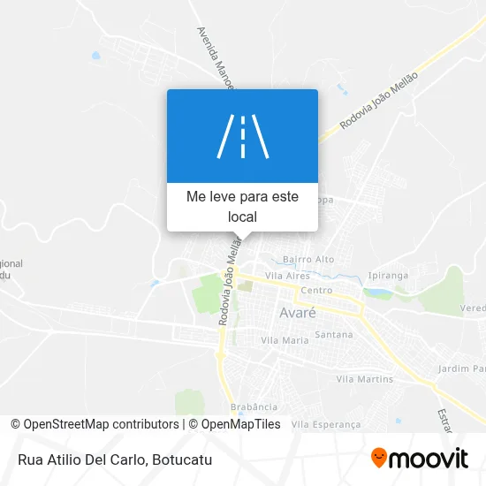 Rua Atilio Del Carlo mapa