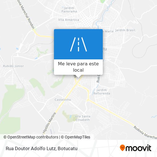 Rua Doutor Adolfo Lutz mapa