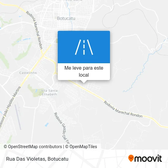 Rua Das Violetas mapa