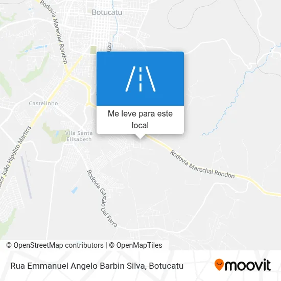 Rua Emmanuel Angelo Barbin Silva mapa