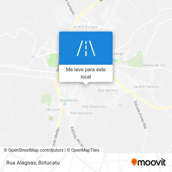 Rua Alagoas mapa