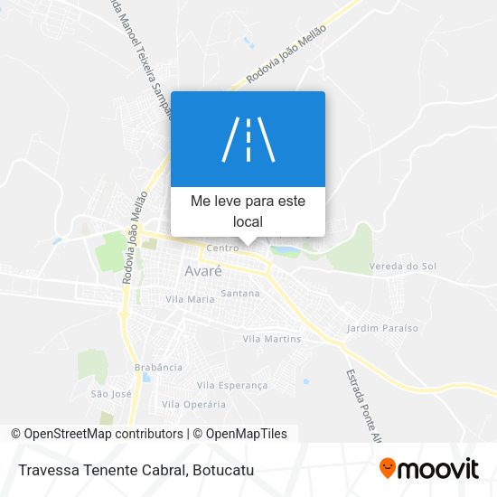 Travessa Tenente Cabral mapa