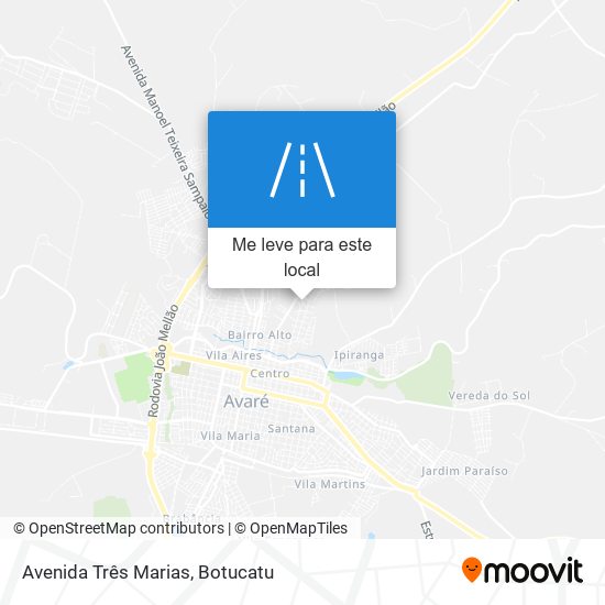 Avenida Três Marias mapa