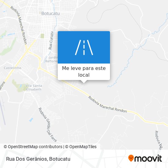 Rua Dos Gerânios mapa