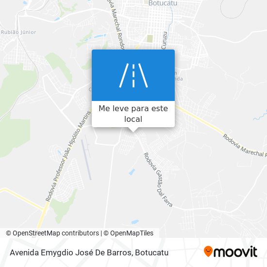 Avenida Emygdio José De Barros mapa