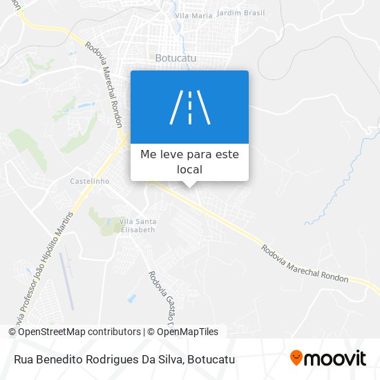 Rua Benedito Rodrigues Da Silva mapa