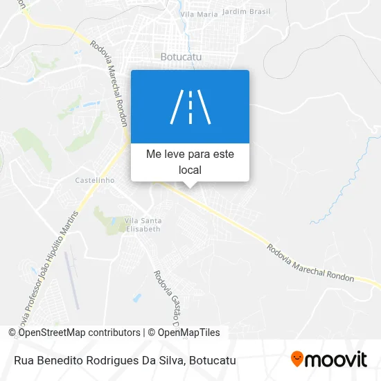 Rua Benedito Rodrigues Da Silva mapa