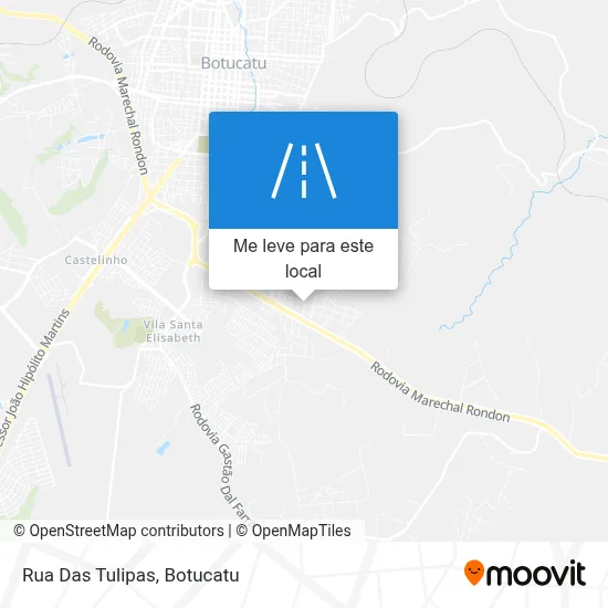 Rua Das Tulipas mapa