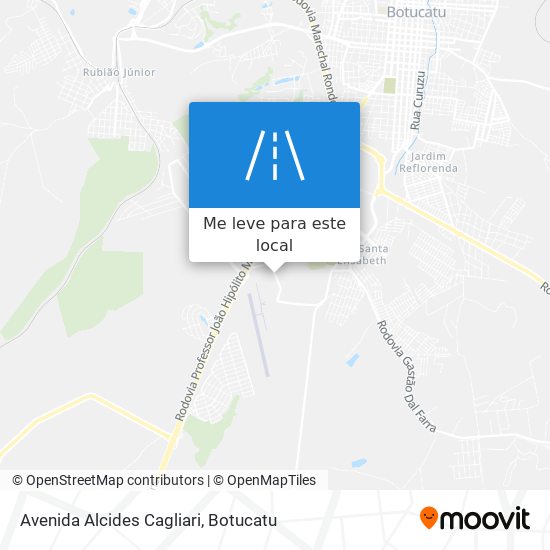 Avenida Alcides Cagliari mapa
