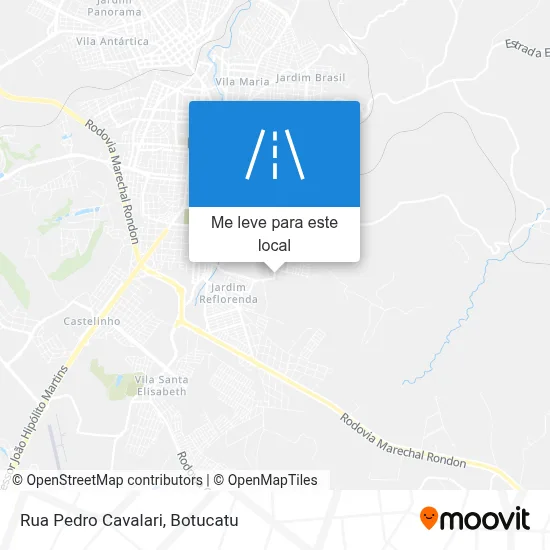 Rua Pedro Cavalari mapa