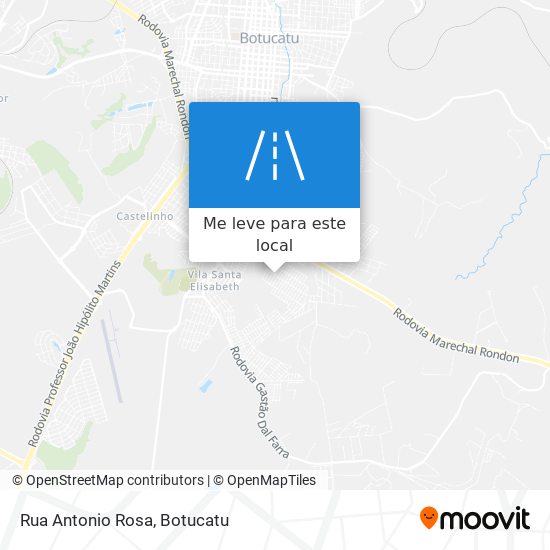 Rua Antonio Rosa mapa
