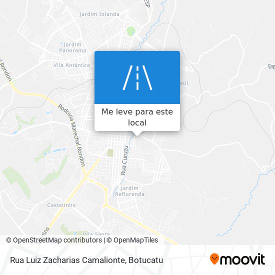 Rua Luiz Zacharias Camalionte mapa