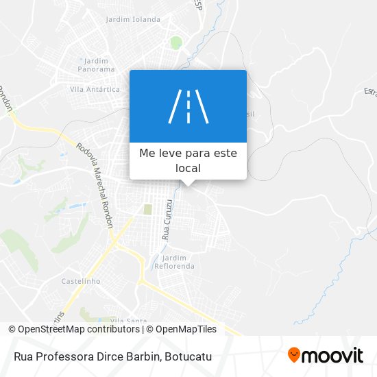 Rua Professora Dirce Barbin mapa