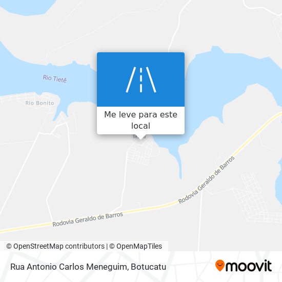 Rua Antonio Carlos Meneguim mapa