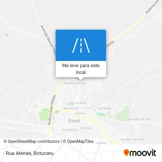 Rua Atenas mapa