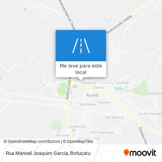 Rua Manoel Joaquim Garcia mapa