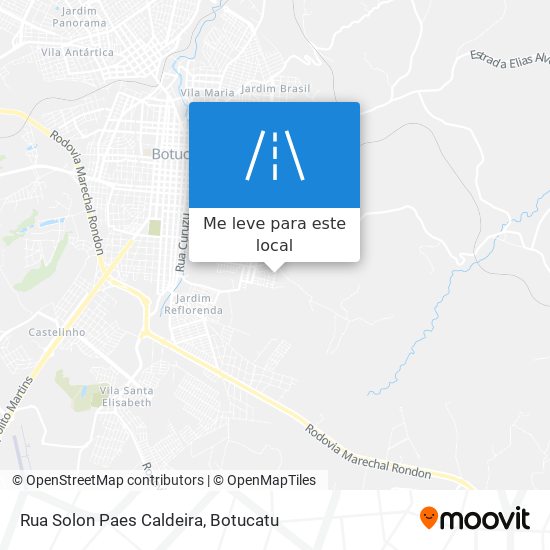 Rua Solon Paes Caldeira mapa