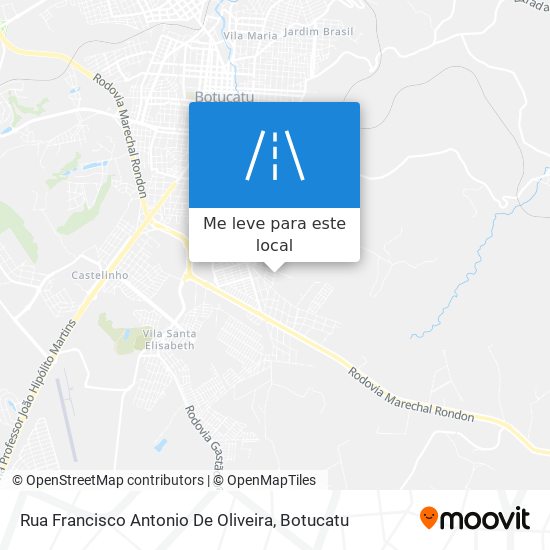 Rua Francisco Antonio De Oliveira mapa