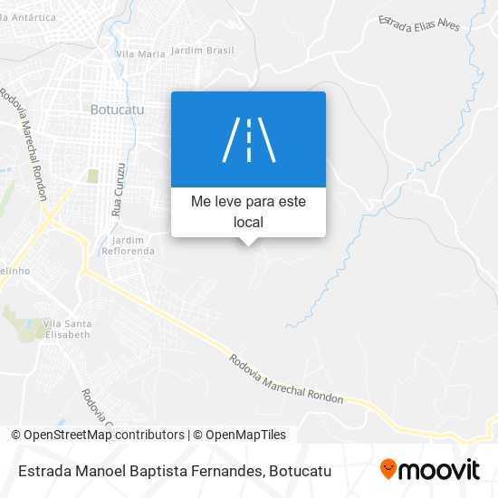 Estrada Manoel Baptista Fernandes mapa