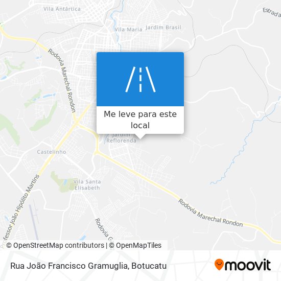 Rua João Francisco Gramuglia mapa