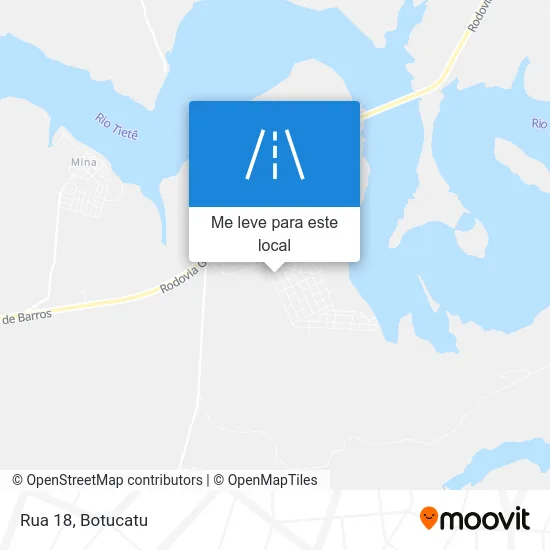 Rua 18 mapa
