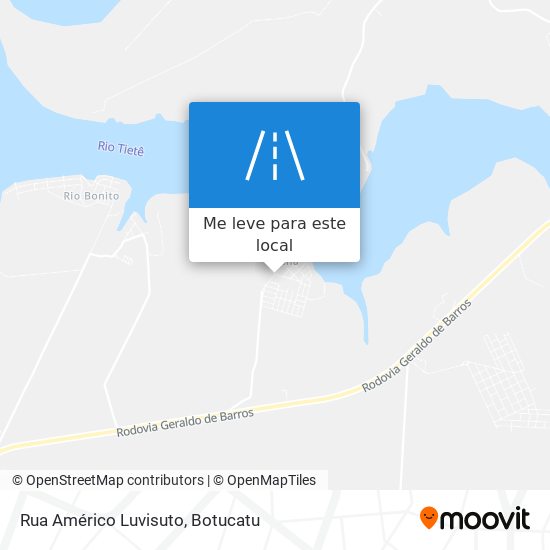 Rua Américo Luvisuto mapa