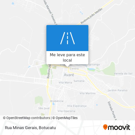 Rua Minas Gerais mapa