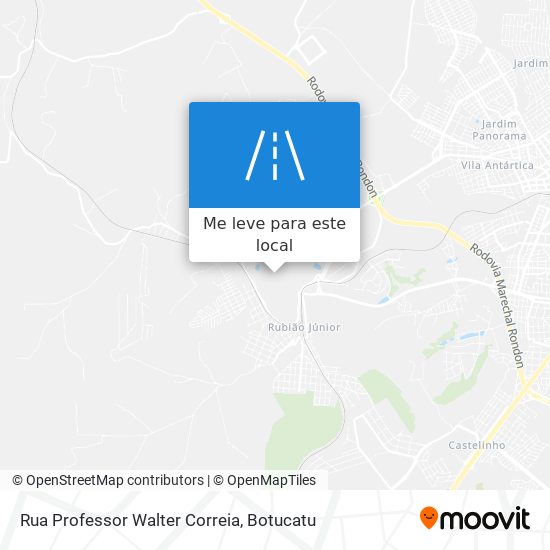 Rua Professor Walter Correia mapa