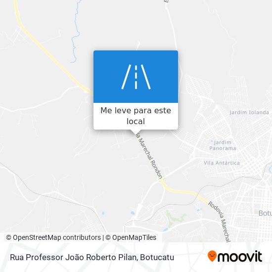 Rua Professor João Roberto Pilan mapa