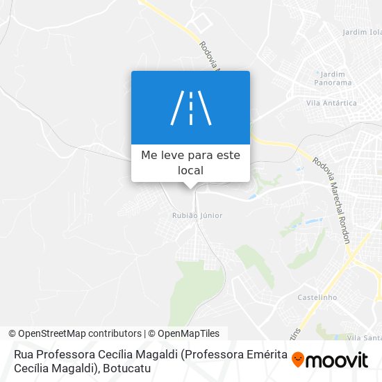 Rua Professora Cecília Magaldi mapa