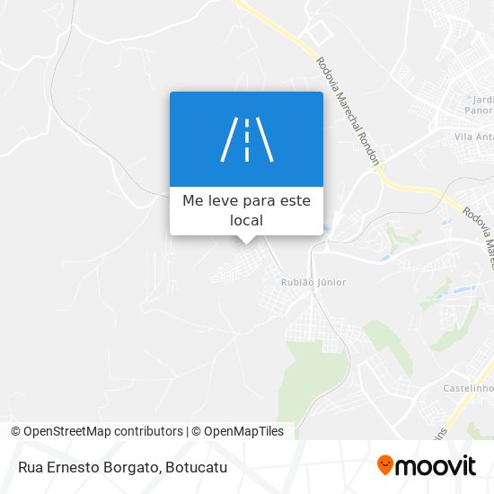 Rua Ernesto Borgato mapa