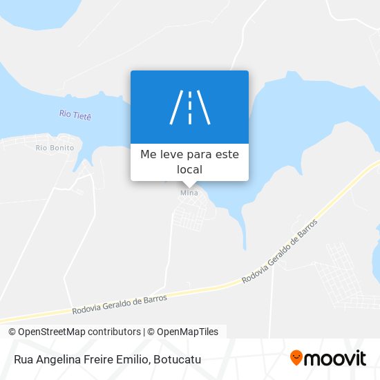 Rua Angelina Freire Emilio mapa