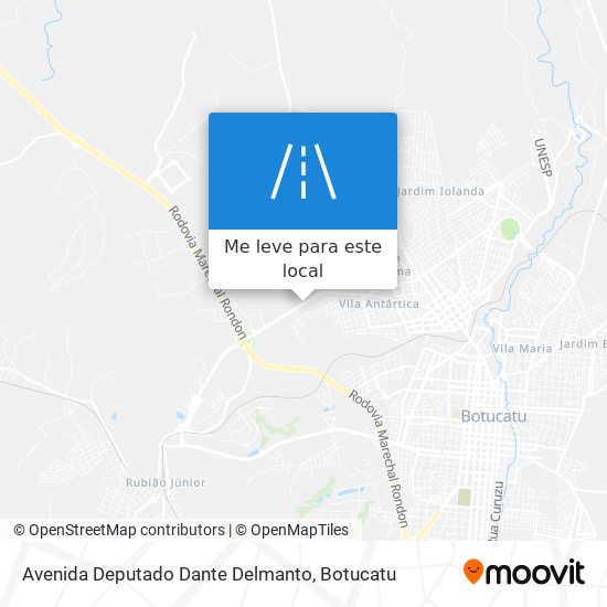 Avenida Deputado Dante Delmanto mapa