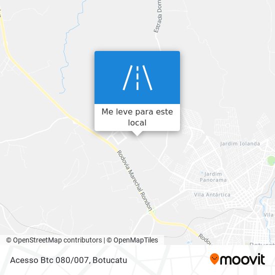 Acesso Btc 080/007 mapa