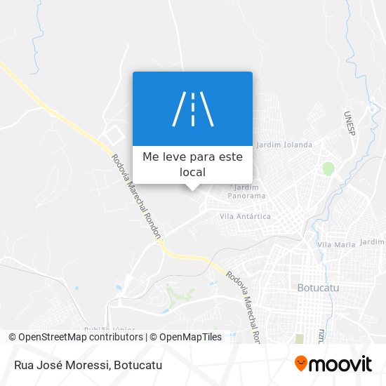 Rua José Moressi mapa