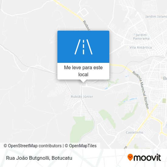 Rua João Butgnolli mapa