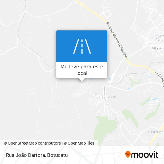 Rua João Dartora mapa