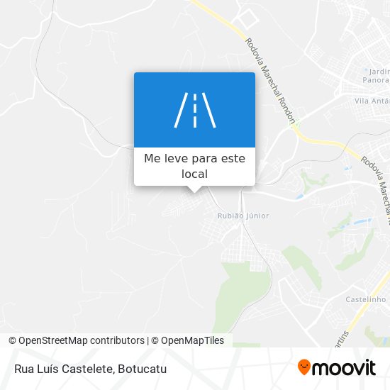 Rua Luís Castelete mapa