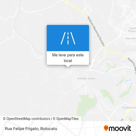 Rua Felipe Frigato mapa