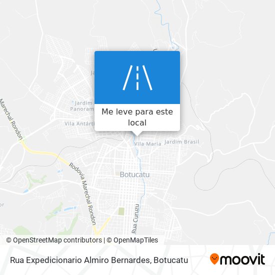 Rua Expedicionario Almiro Bernardes mapa