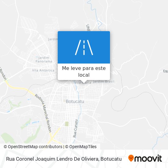 Rua Coronel Joaquim Lendro De Oliviera mapa