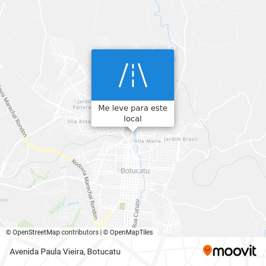 Avenida Paula Vieira mapa